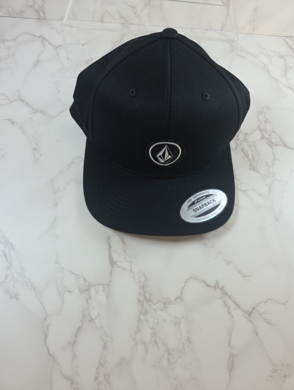 Volcom Black Logo Snapback Hat - Picture 4 of 9